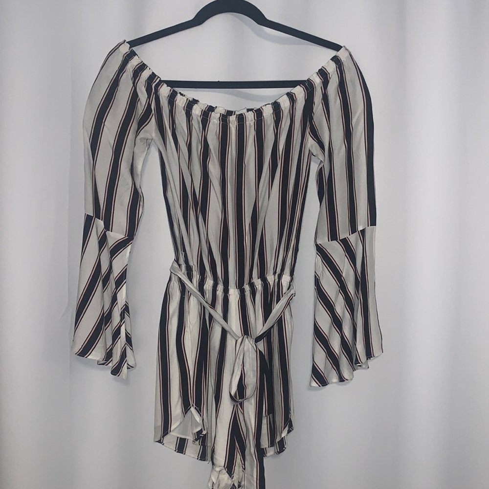 Striped Urban Outfitters Romper.